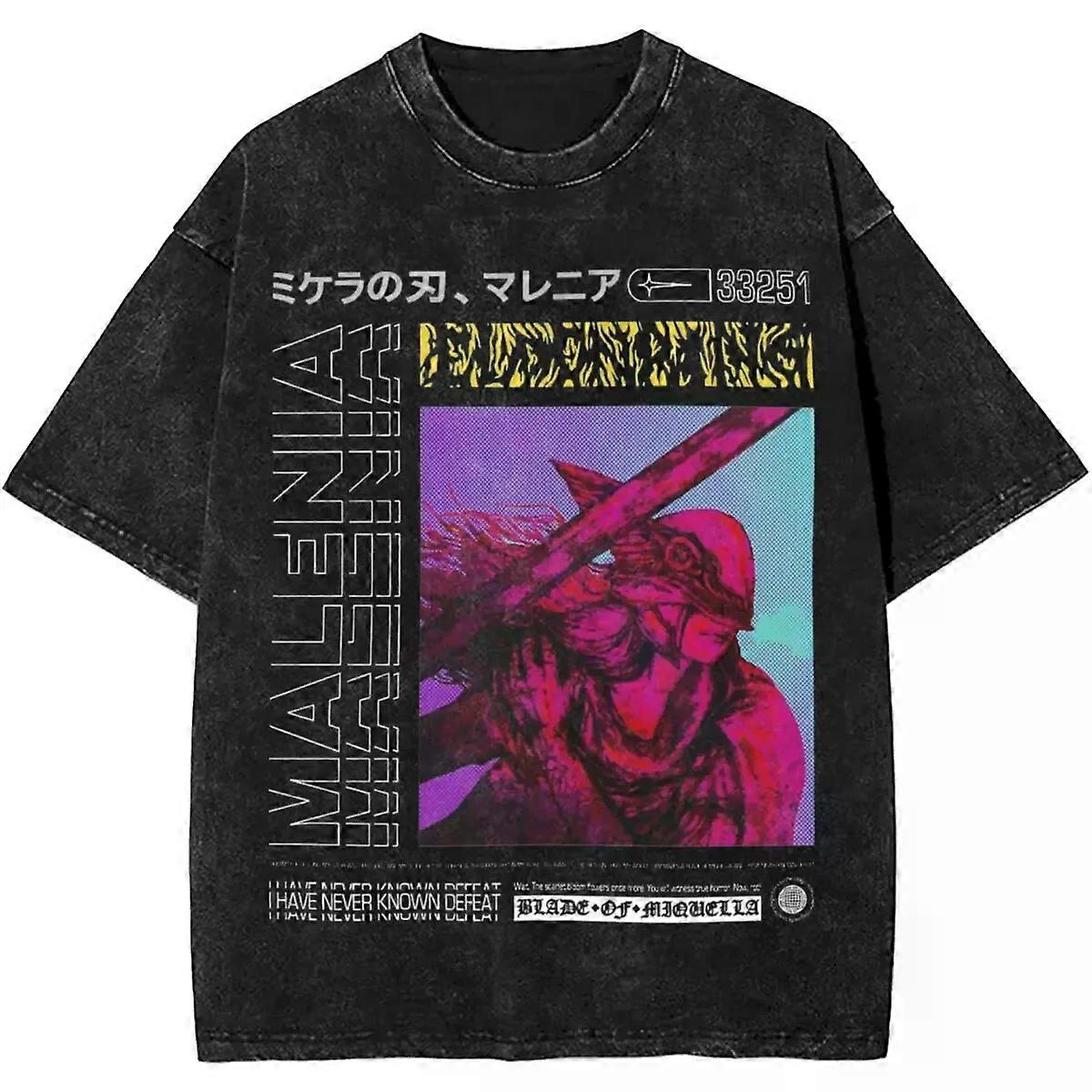 נשים גברים מלניה להב של Miquella שטוף חולצת טריקו קיץ ללא עלמה מוכתמת הרג'וקו חולצת טריקו הגעה חדשה