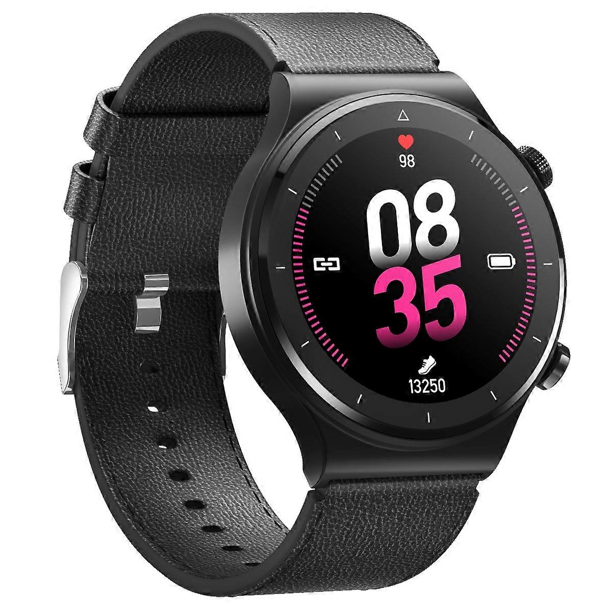 N58 IP67 1,28 Zoll Touchscreen-Smartwatch aus Leder