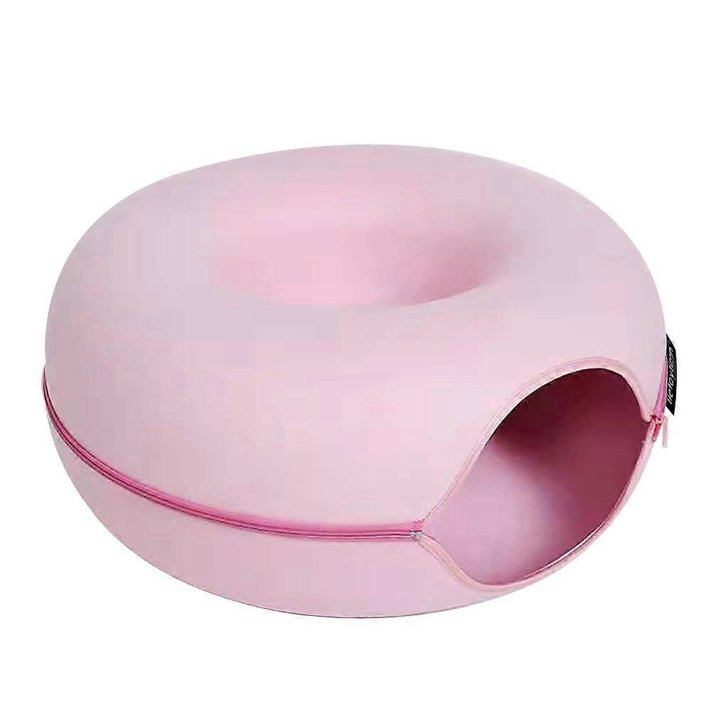 Tunnel nest, Donut nest, Fun Ventilation Peephole, Detachable Zipper cat Bed, Felt Washable