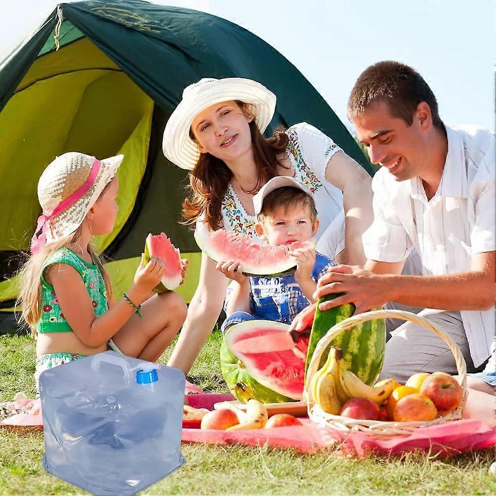 15L Collapsible Water Container with Tap, Handle