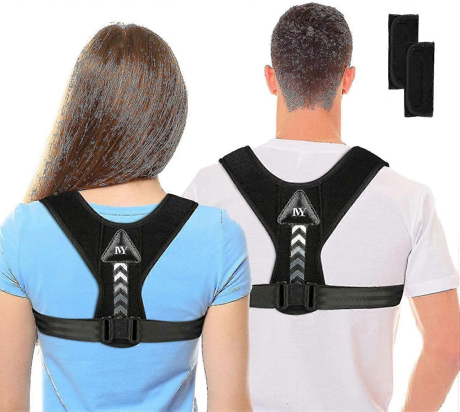 Upper Back and Shoulder Support Brace with Pain Relief Spinal Alignment Belt for Correct Posture