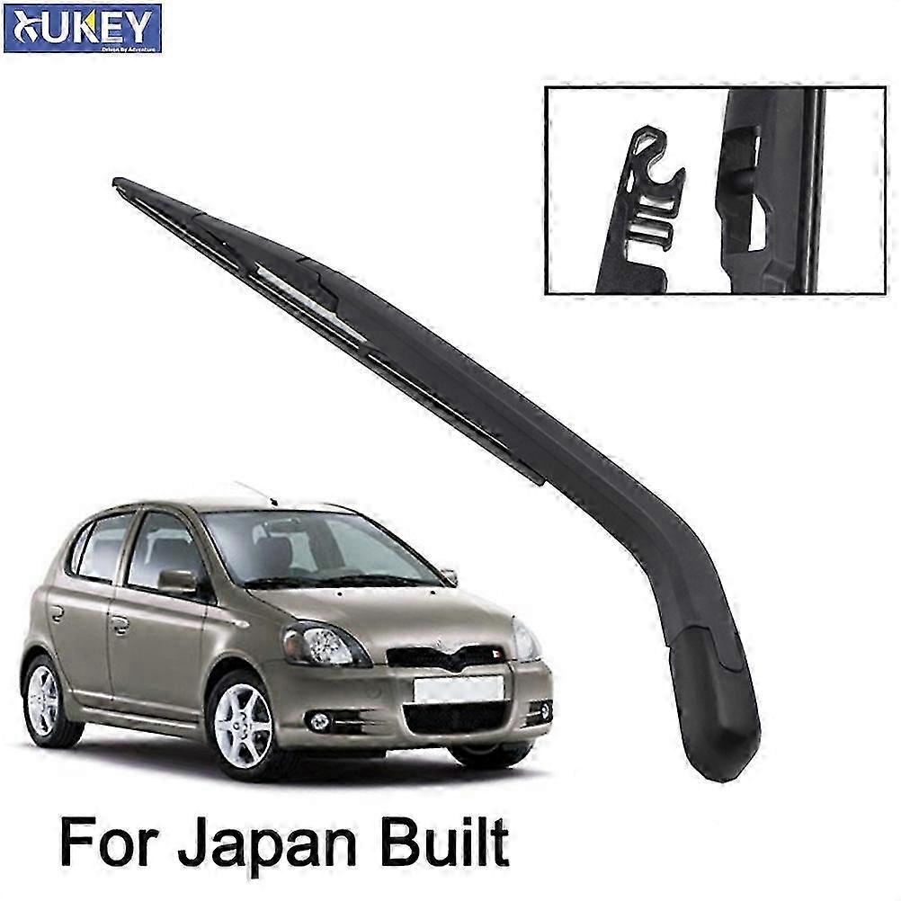 Windshield Windscreen Wiper Arm Blade Kit Set For Toyota Yaris Japan Built 1999-2005 Rear Window 2000 2001 2002 2003 2004