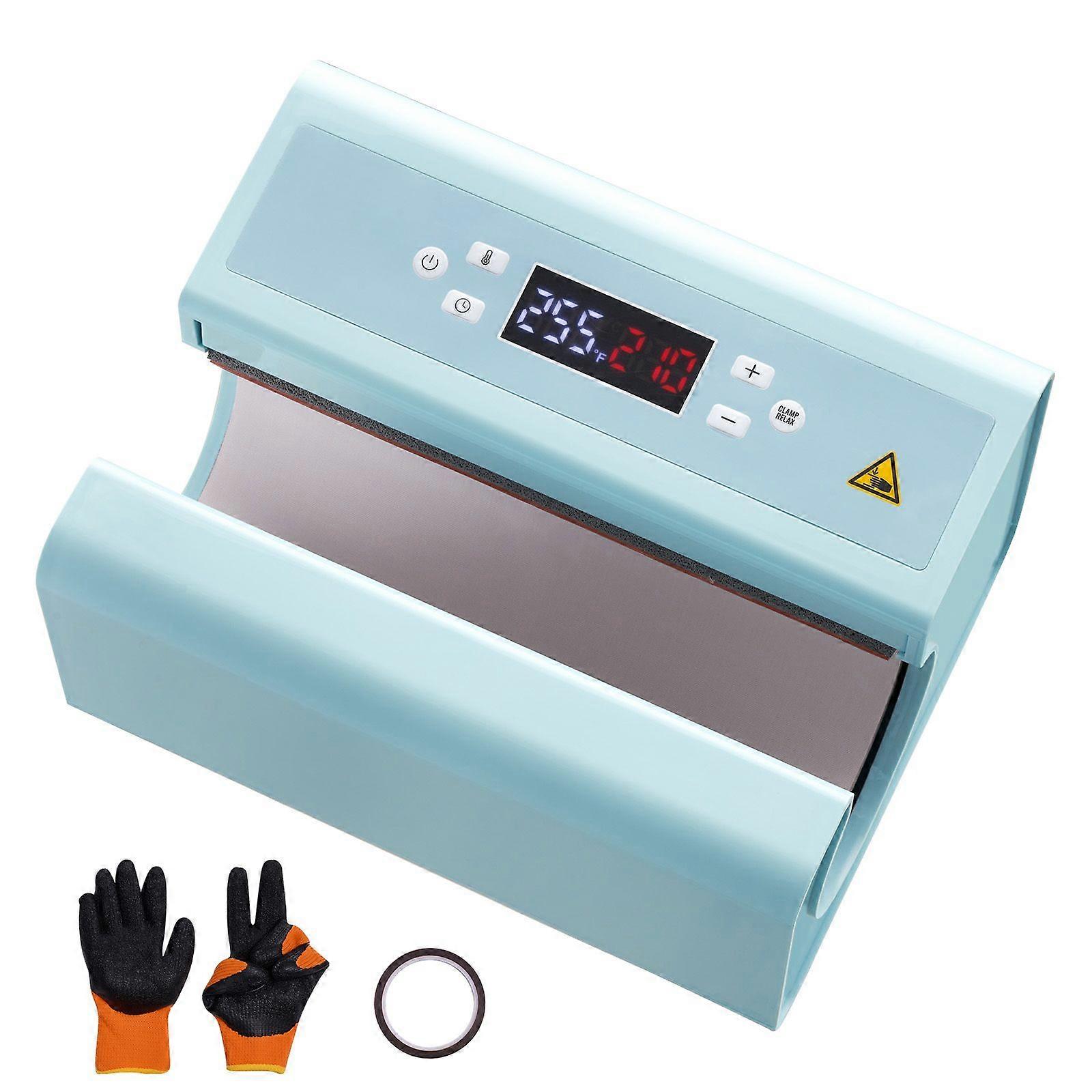 Machine de presse à chaud automatique à gobelet, pour gobelets à sublimation de 11 à 30 oz, chauffe rapidement et uniformément, presse à gobelet avec ruban adhésif et gant, bleu