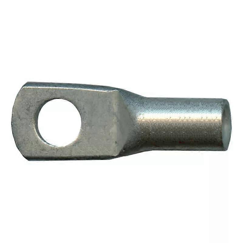 5 pcs 6 AWG Tinned Copper Ring Terminal Lug Connectors, Straight Lug, 1/4' Stud
