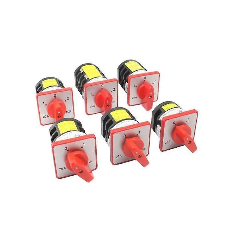 Rotary Cam Changeover Switch HZ520 L01 L02 L03 2 Position 380V 4KW 20A(HZ5D20 L02)