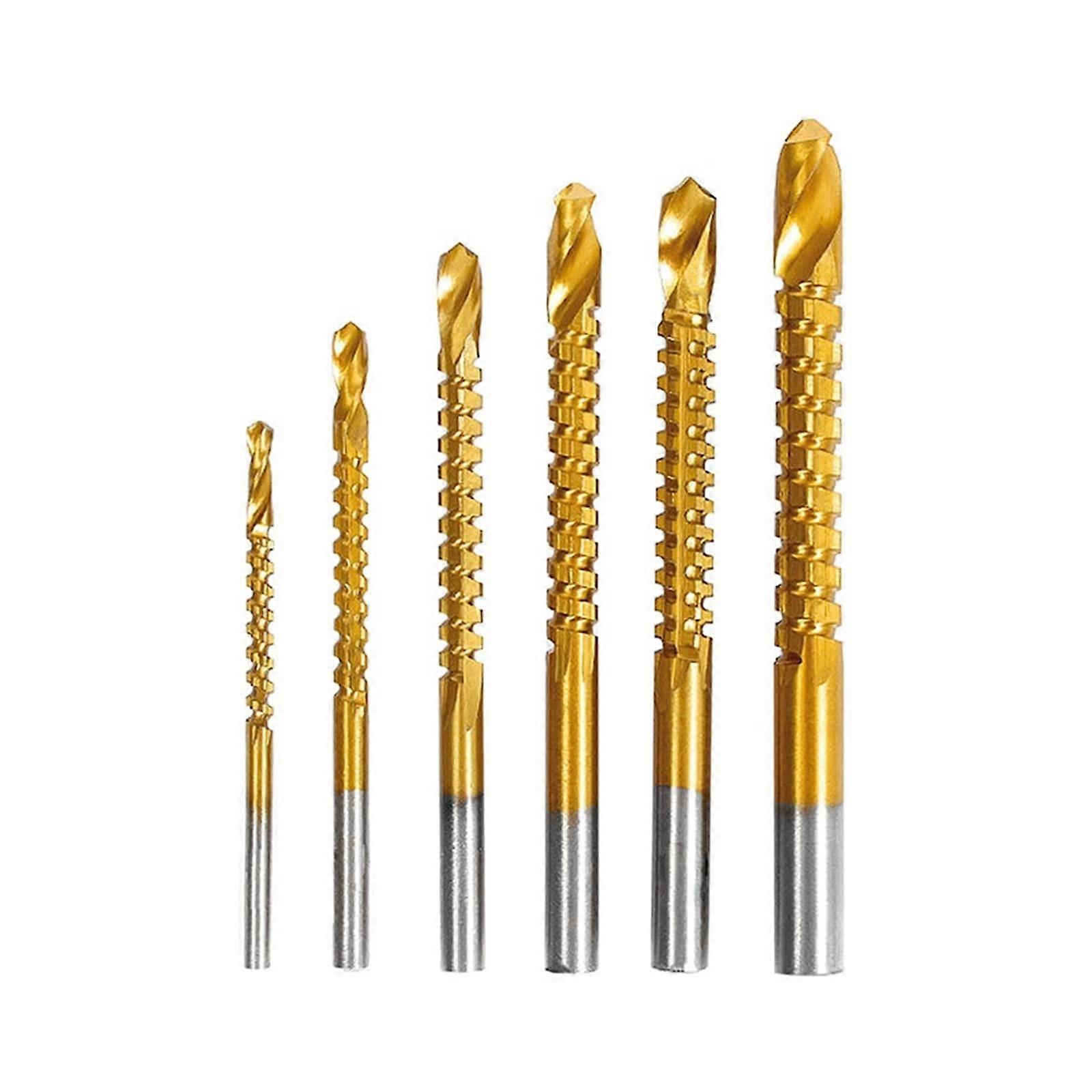 12Pcs Cobalt Drill Bit Set Spiral Screw Metric Composite Tap Drill Bit Tap Twist Drill Bit Set Cutting Drilling Polishing Tools bit