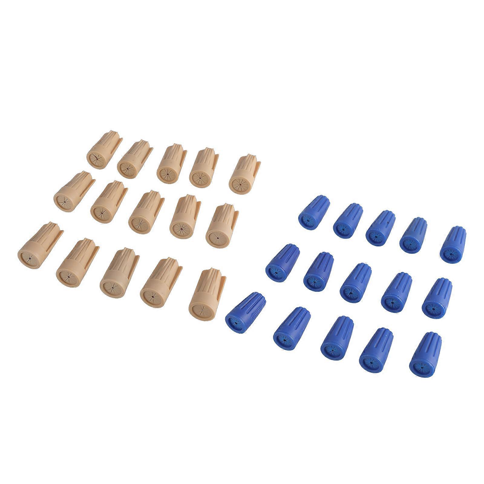 30Pcs Waterproof Outdoor Seal Electrical Twist Nuts Caps Cable Terminals Connector Sealant Twist Nuts Caps Easy to Use Multicolor