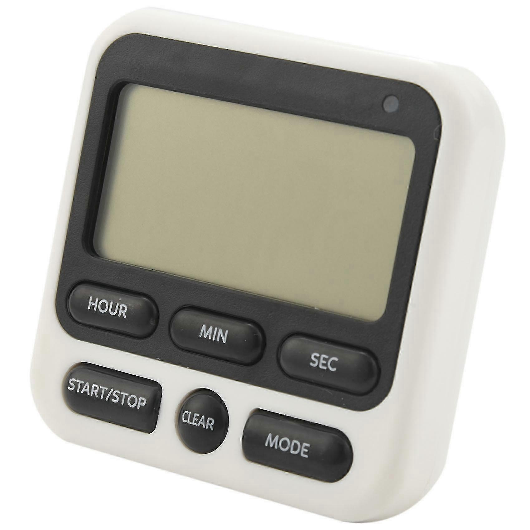 Digital Kitchen Timer with Mute/Loud Alarm Switch ON/OFF Switch, 12 Hour Clock & Alarm, Memory Func
