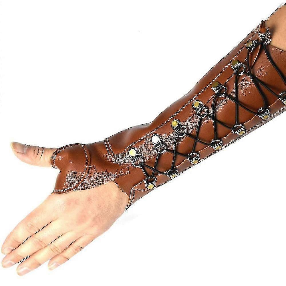 PU Leather Bueskyting Arm Guard for Langbue Jakt & Skyting Beskyttelse - Utendørs Hånd Protector Utstyr