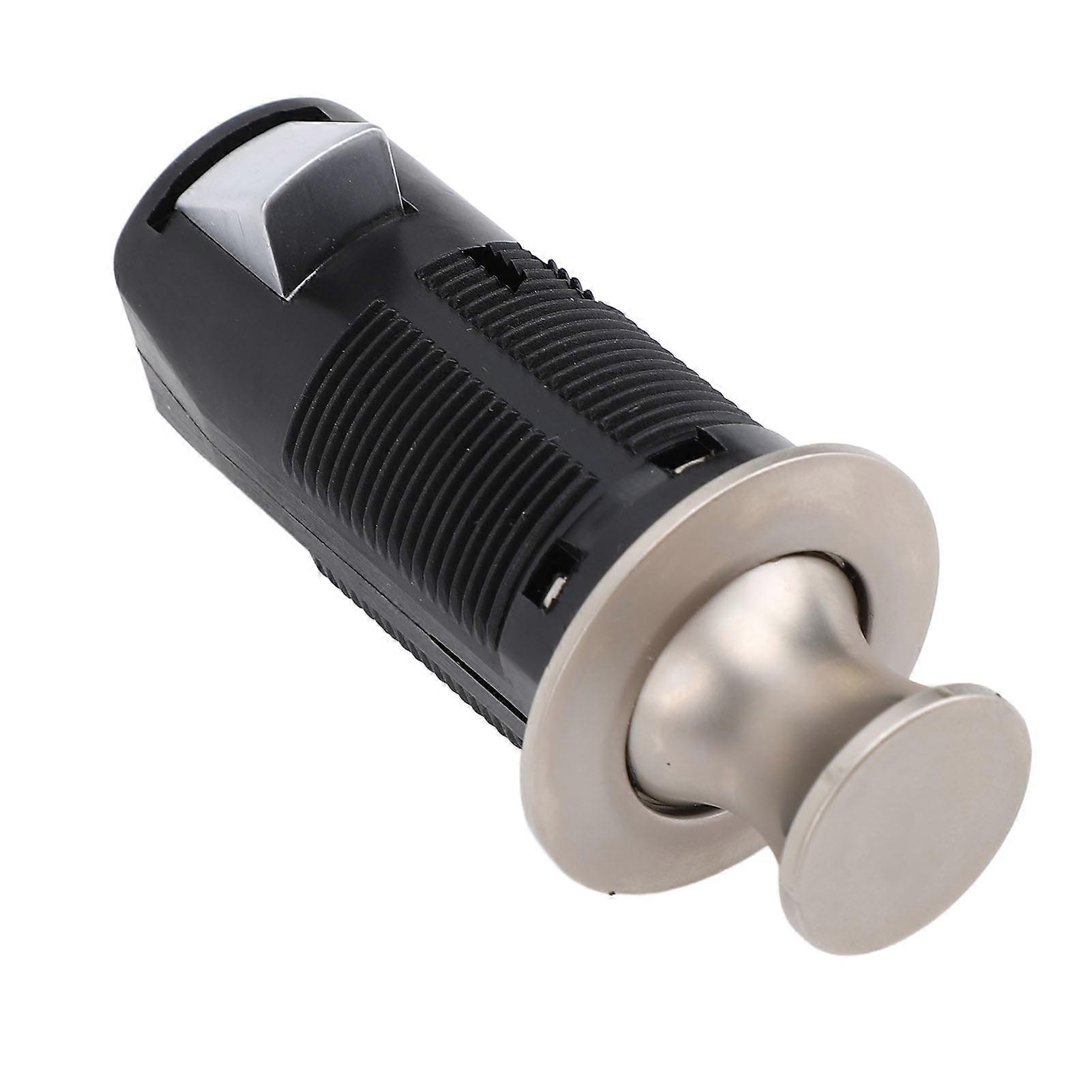 Cabinet Push Button Lock Stylish Look Keyless Cupboard Drawer Push Button Latch Knob for RV Yacht Motorhome Campervan Caravan Pearl Ni Color 