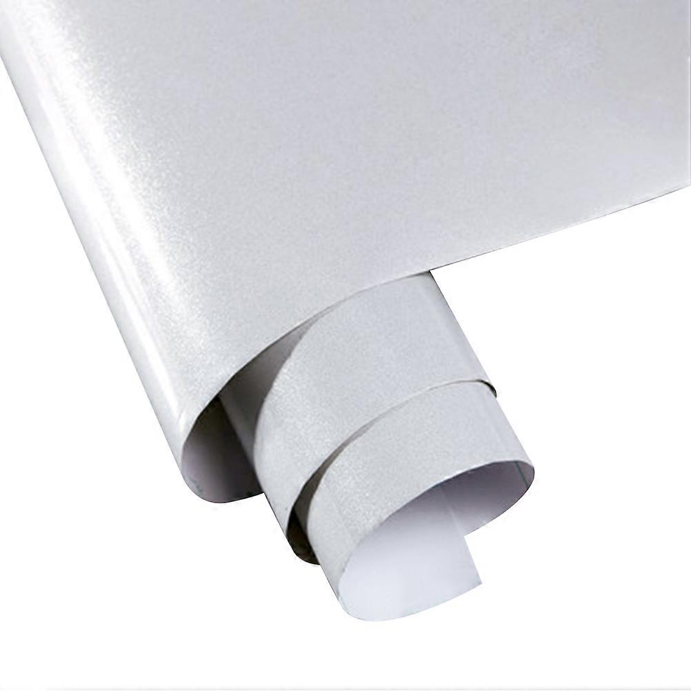 Self Adhesive Vinyl Roll Light Gray Pearl Light Waterproof High Temperature Resistant Wall Sticker For Home Owners 100x60x0.2cm 1Pcs