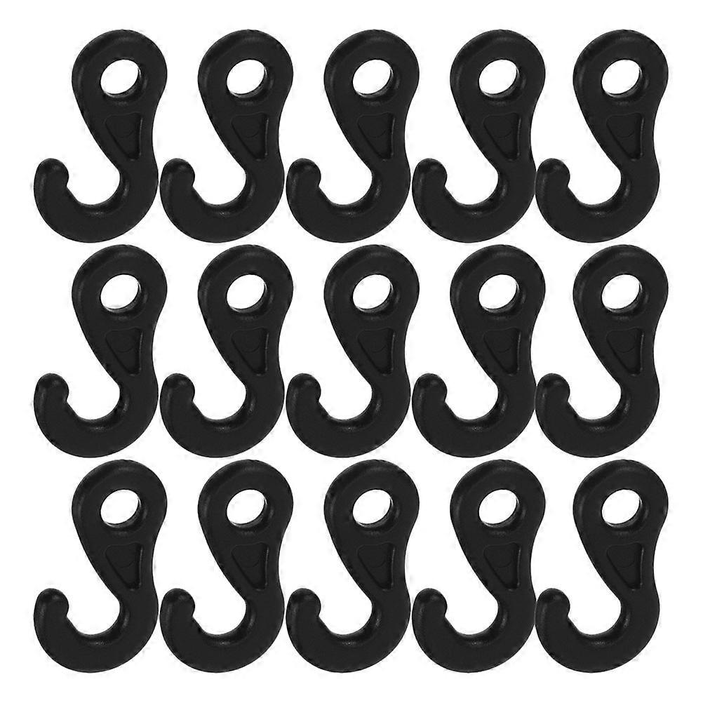 Practical Tent Hooks Tent Accessory for Campers Small Plastic Hooks for Camping 50Pack
