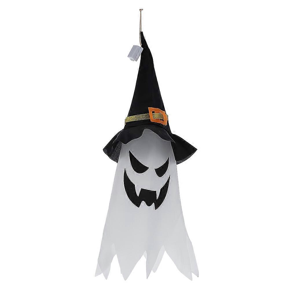 Hanging Ghost Witch Hats Halloween Decorative Style Ceiling Ornament Assorted Color 47X32X32CM Halloween Atmosphere Creation 1Set