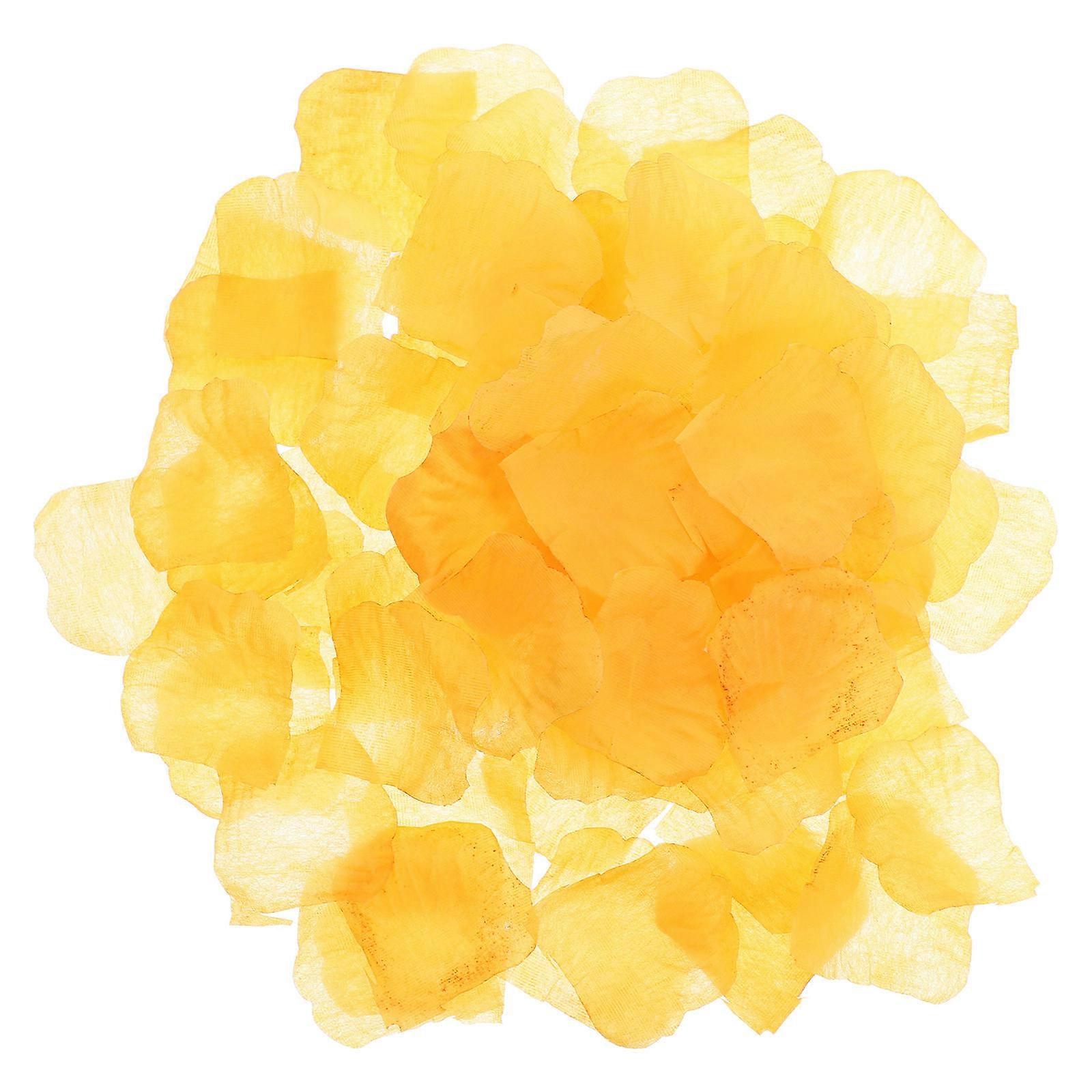 It sounds like you're describing a product listing for **faux orange silk rose petals** often used in weddings and special events. Here's a polished