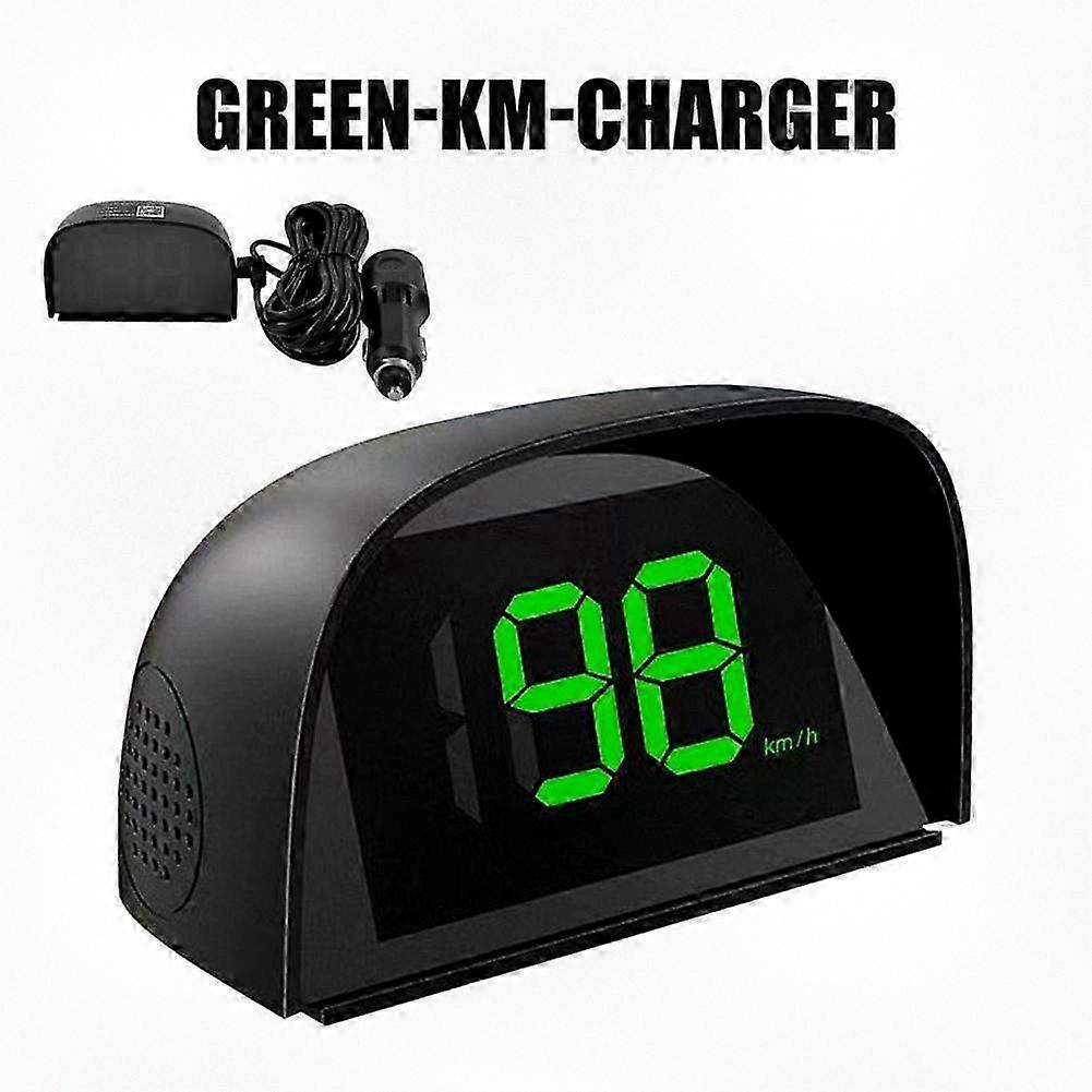 Car GPS HUD Head Up Display Digital Speedometer with 5V USB & Cigarette Lighter Plug and Play for Trucks Buses Electric Vehicles