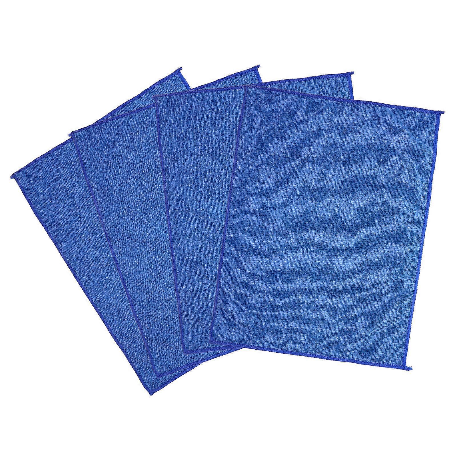 4pcs Ultra Absorbent Microfiber Dish Towels for Kitchen Cleaning – Soft Fleece Rags for Glassware, Hands, and Surface Wiping