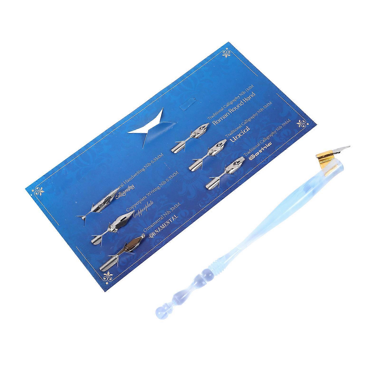 Vintage Dip Pen Writing For Students Replaceable Pen Tips 18.5x2.5cm 1Set