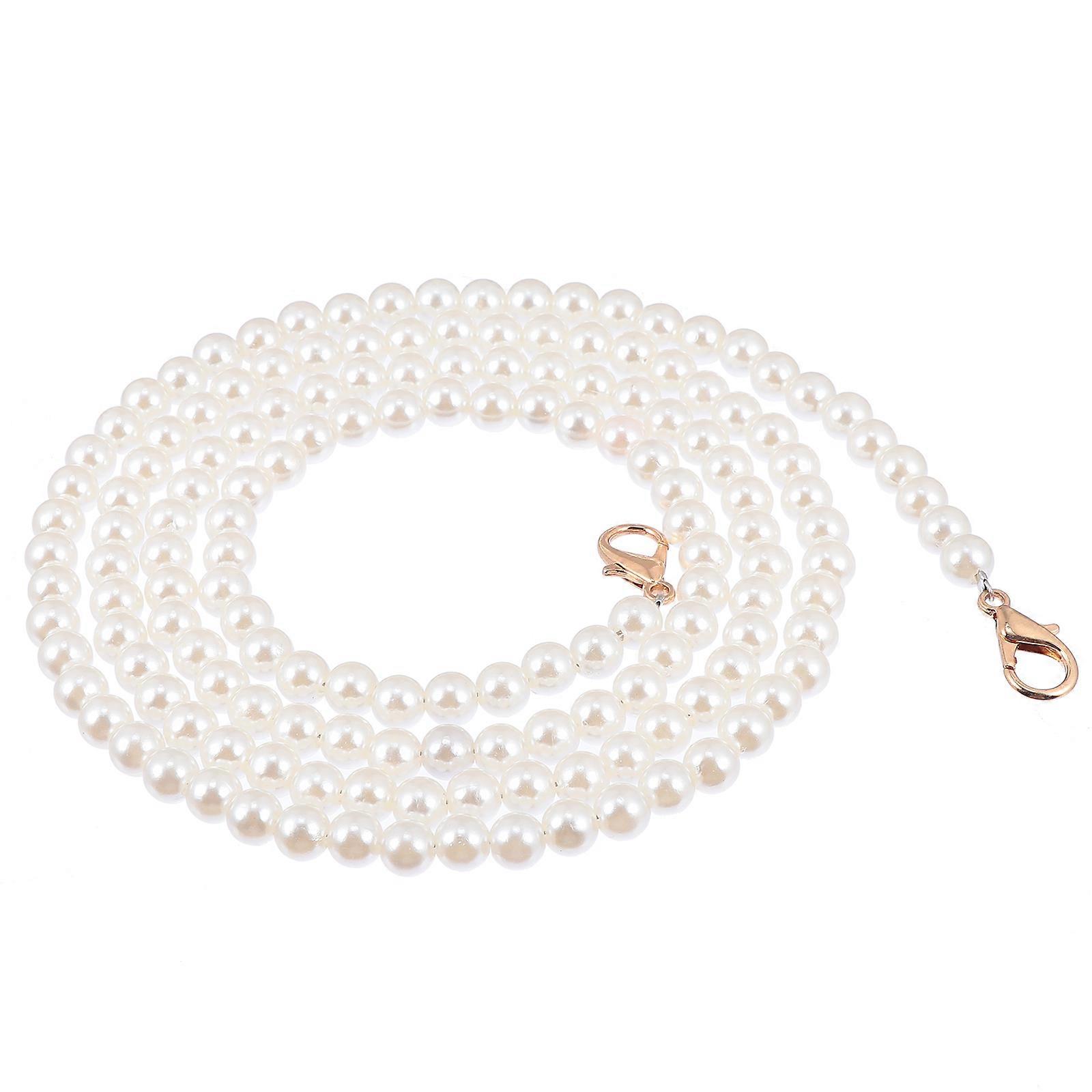 Golden Plastic Bag Chain for Replacement with Buckles and Stylish Design Fits Most Bags 2pcs