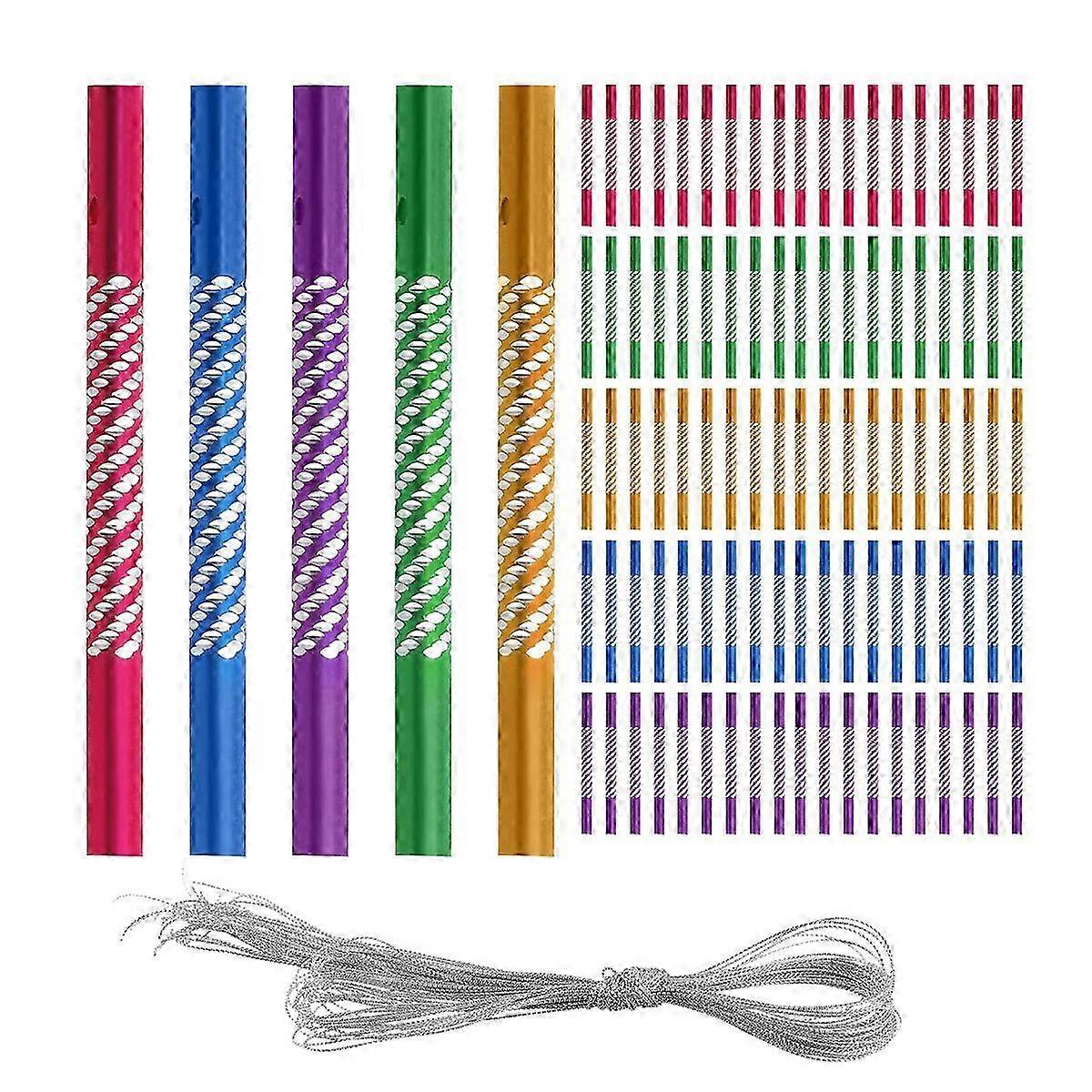 100Pcs DIY Wind Chim Hollow Wind Spinners Tube Wind Chime