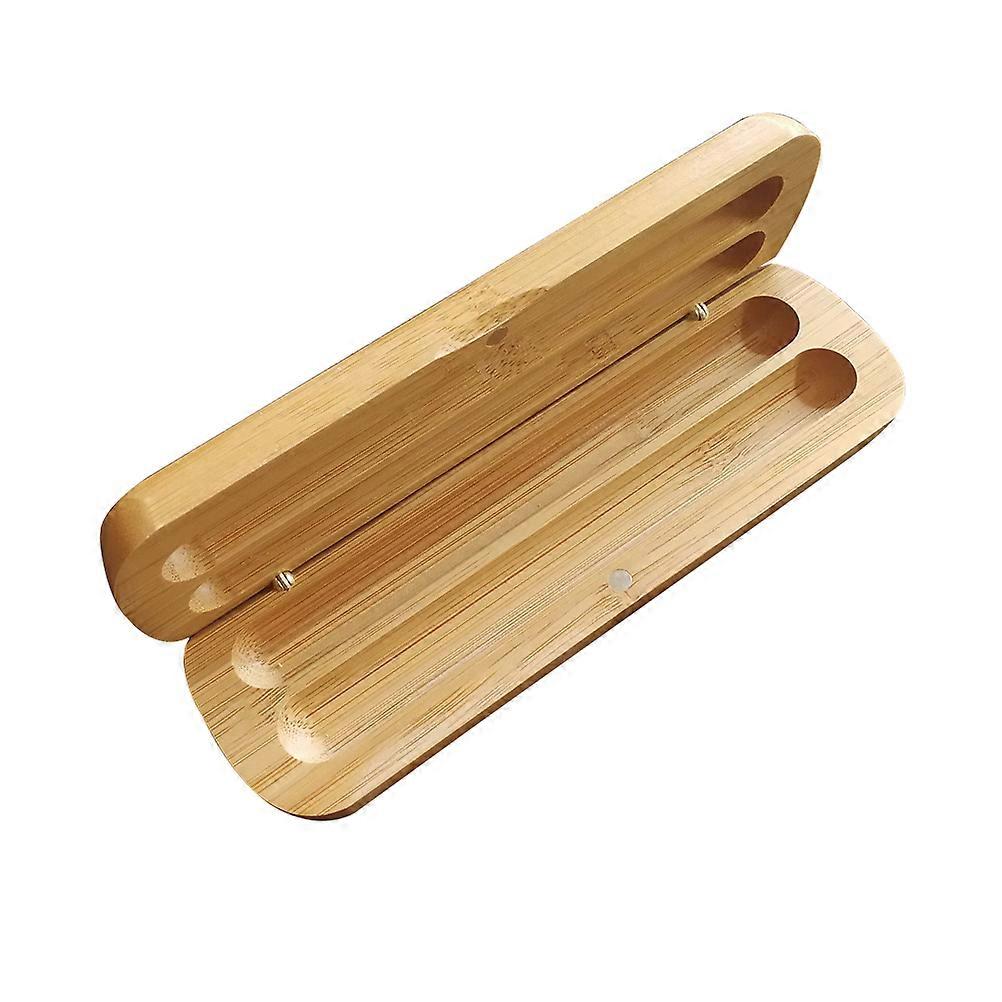 Pen Boxes Marker Organizer For Desk Cool Design Light Brown Rectangular Shape 1Set