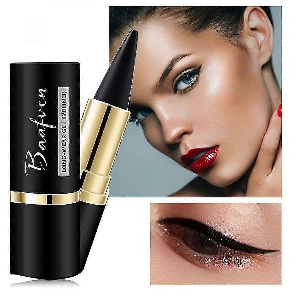 Eyeliner Waterproof Eyeliner Eyeliner Matte Quick-Drying Eyeliner Single-Head Black Solid Makeup CLI--Multicolor