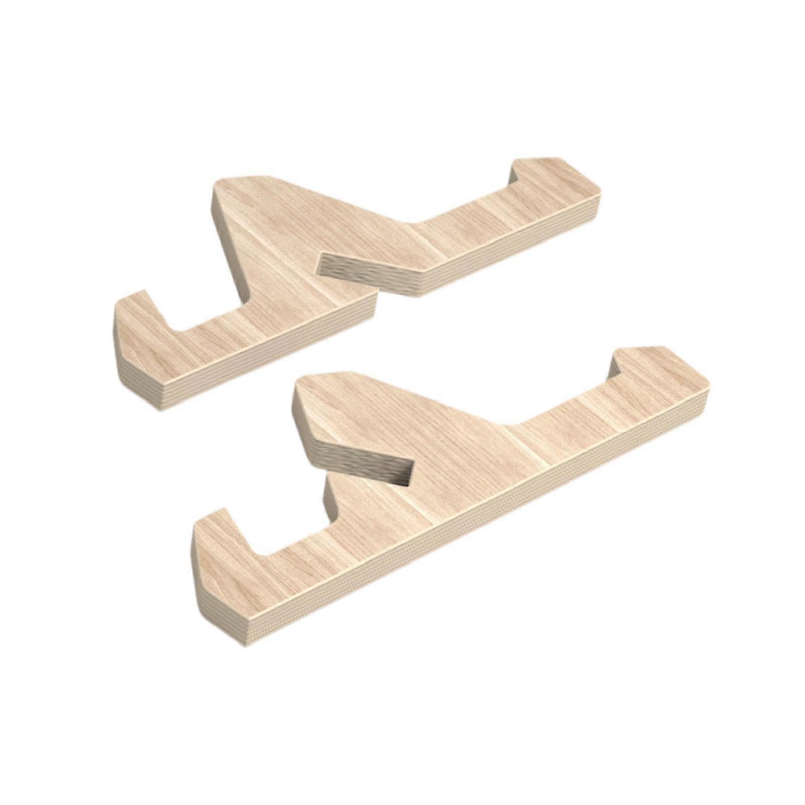 Double Kick Skateboard Rack Longboard Holder Wood Fashion Simple Surfboard Display Rack for Club Environment Home