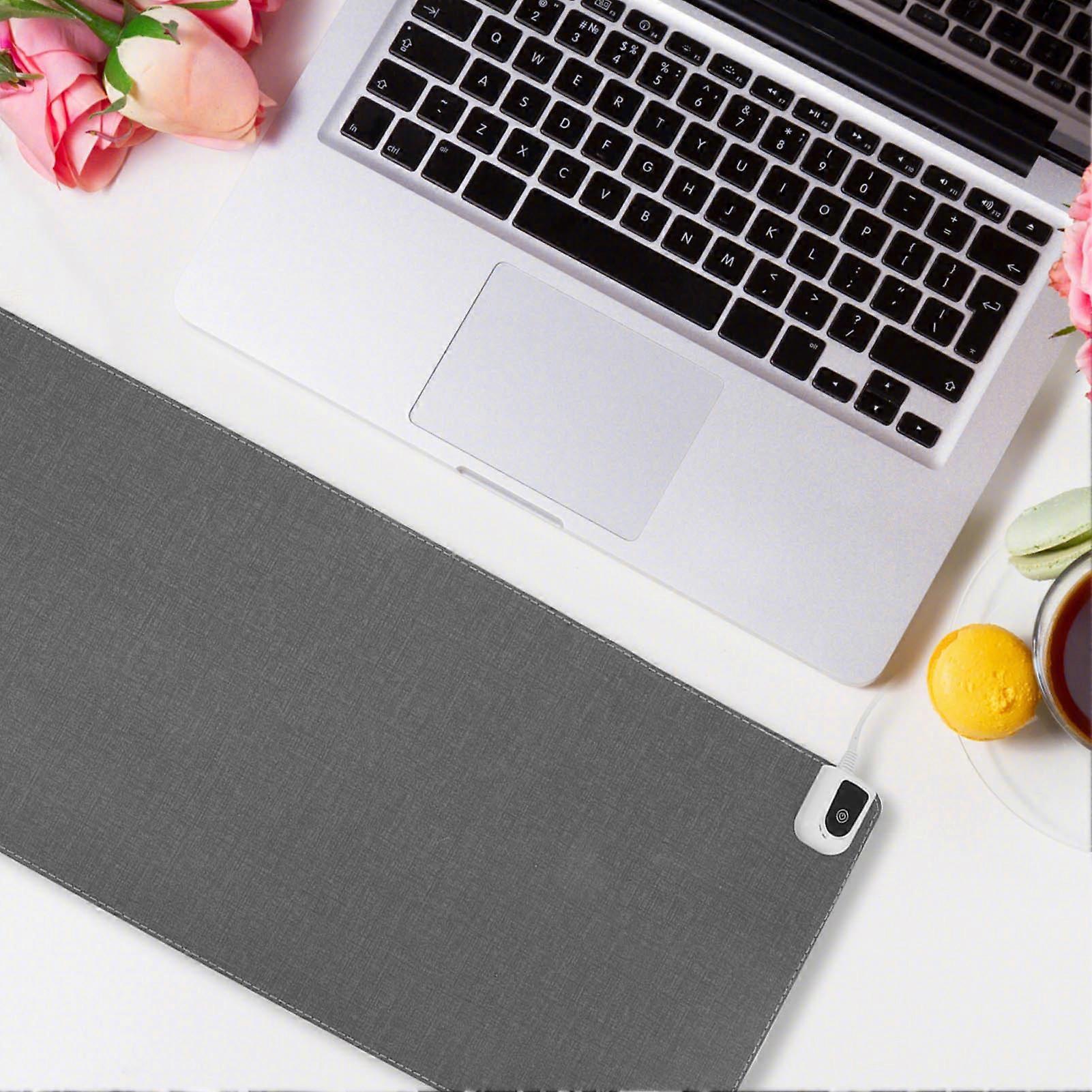 Warm Desk Pad Table Mat Electric Heating Mouse Pad for Dorm Home Office 100‑240V Digital Display 80x33cm EU Plug
