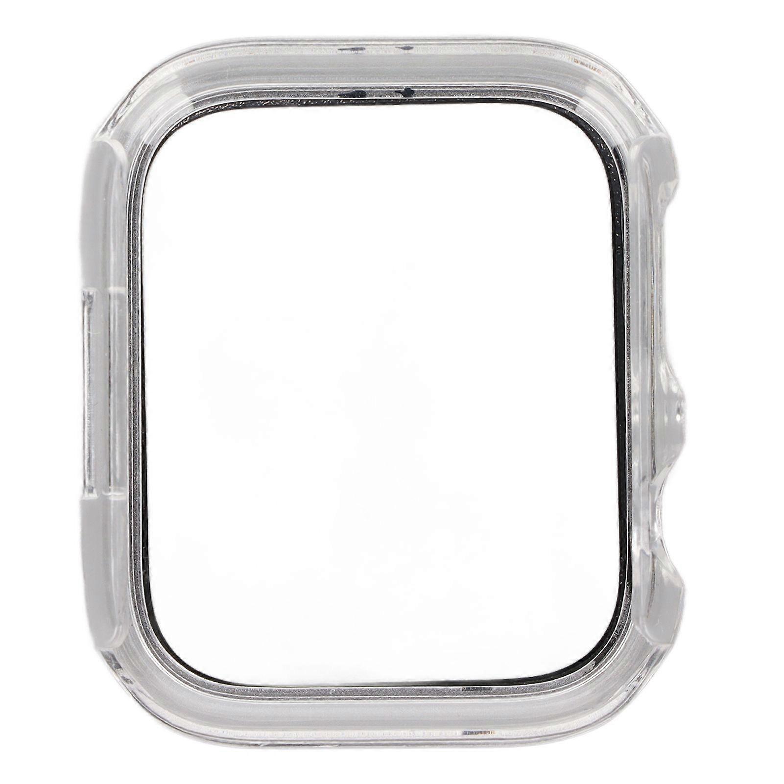 Protective Watch Shell Case with Tempered Glass Full Coverage HD Screen Protector for IWatch Series 7 2021