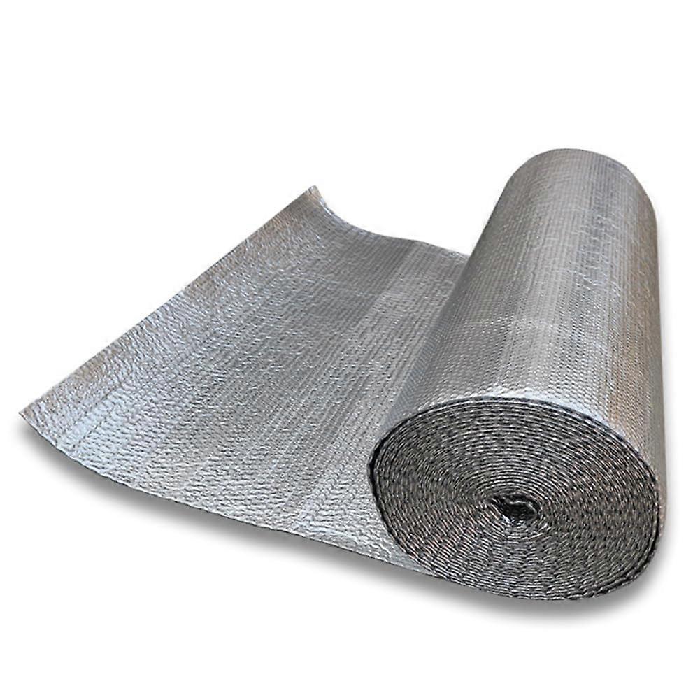 1 piece of thermal foam pad made of silver polyethylene, 2m x 5m, used for insulation and packaging, suitable for cooling and temperature control.