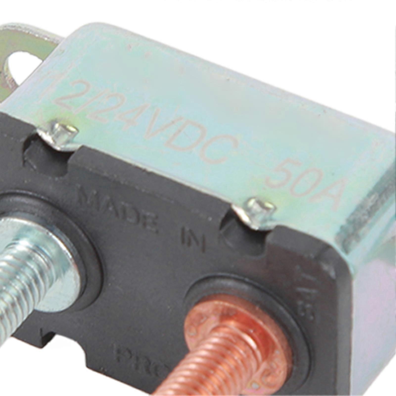 12V/24V Stud Bolt Auto Reset Circuit Breaker for Automotive and Marine 50A