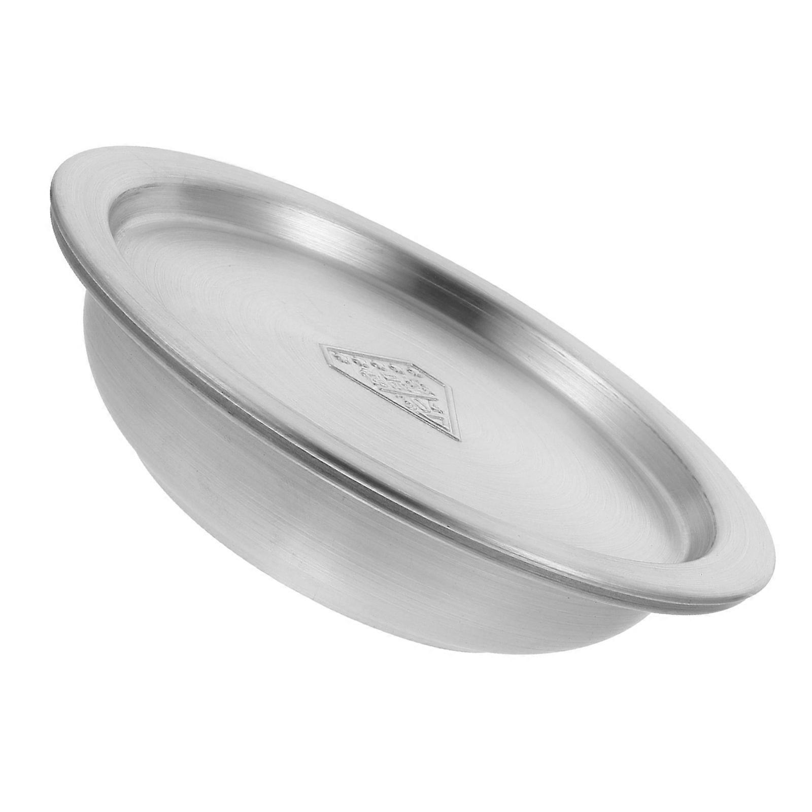 Cooking Sauce Cup Stainless Steel Condiment Plates For Outdoor Use 5.7X5.7X1.3in 1 Set