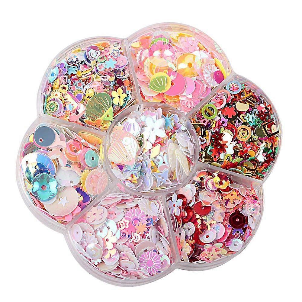 Loose Sequins: Glitter Sequins For Crafts Multi-Color Iridescent Sequin Beads For Diy Projects Nail Art Clothing Embellishments