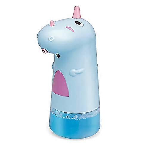 250 ml Cute Unicorn Automatic Soap Dispenser Foam Cartoon NonContact Hand Disinfectant Bottle ABS Child Bathroom (Blue)