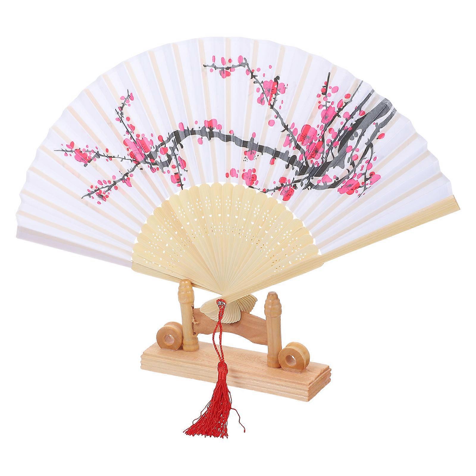 Decorative Fan Chinese Style Folding Fan For Home Decoration 37X21CM 1Pack