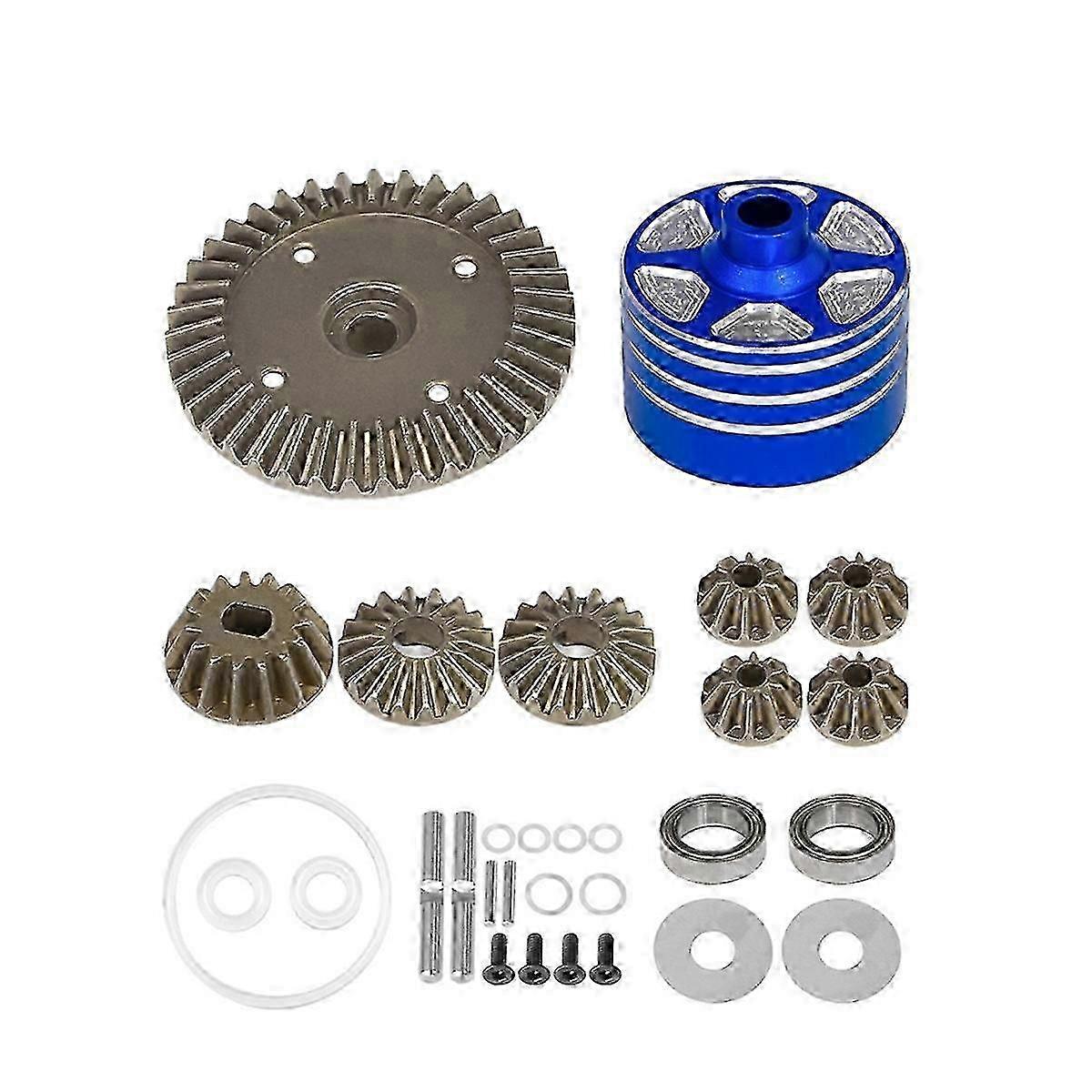 Differential Gear with Shell Kit 22049 for 39T RC Car Upgrade Accessories Blue