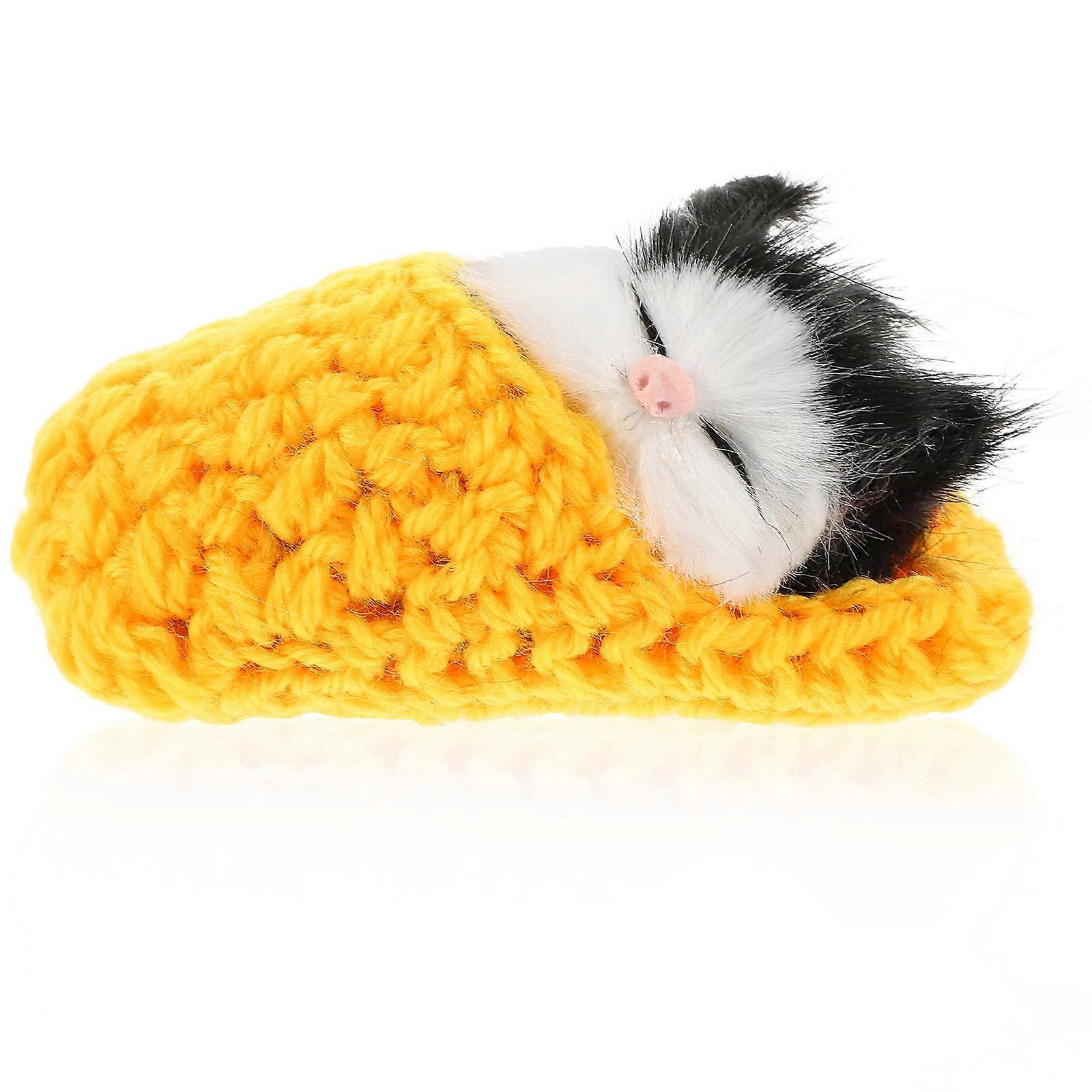 Kitten Toys Sleeping Cat Doll Interactive Play Educational Tool for Children Parents Educators Festive Occasions 1Pcs