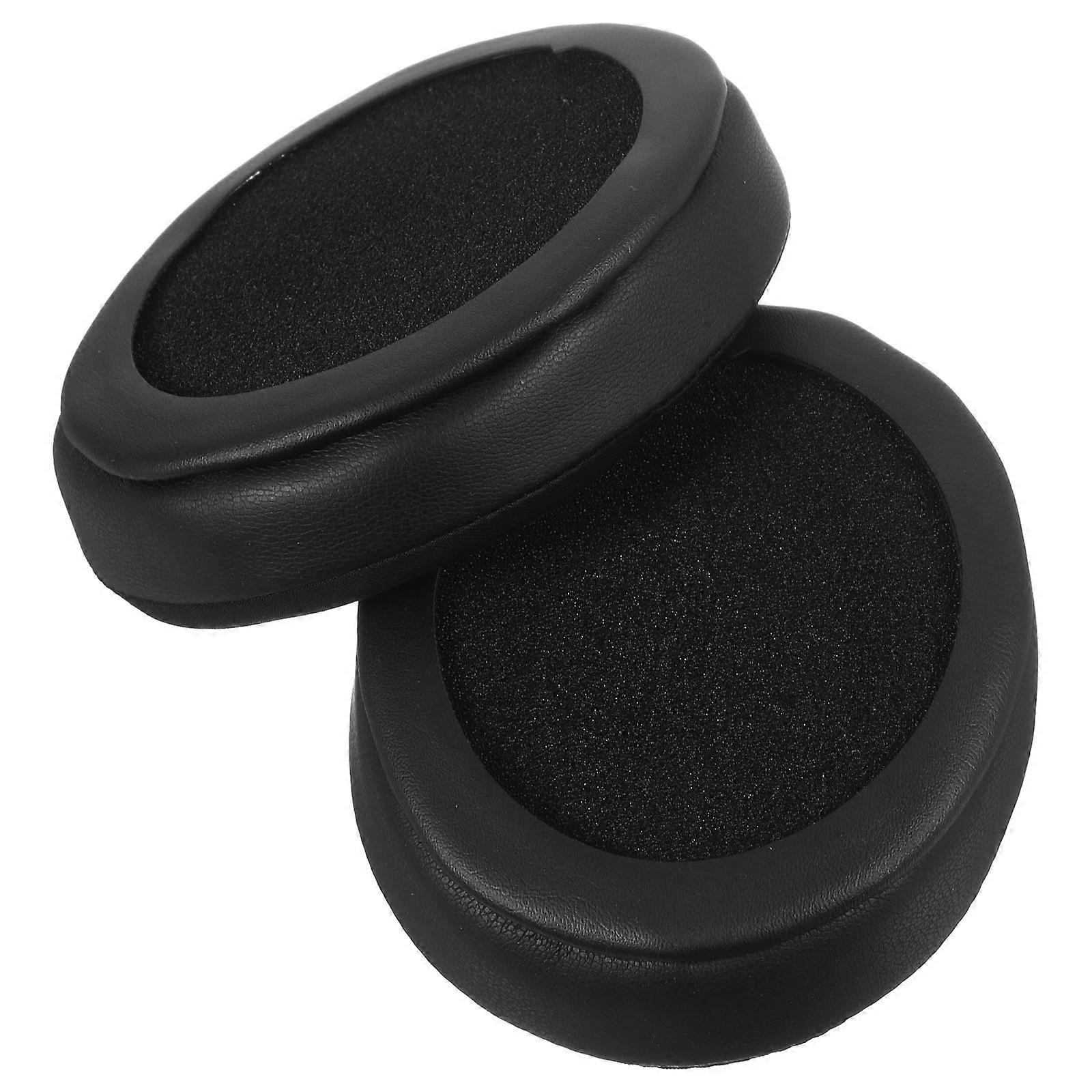 Universal Headset Earpads Cushion Comfortable Black 10.5x8.2cm Wireless Gaming Headphones 2Pack