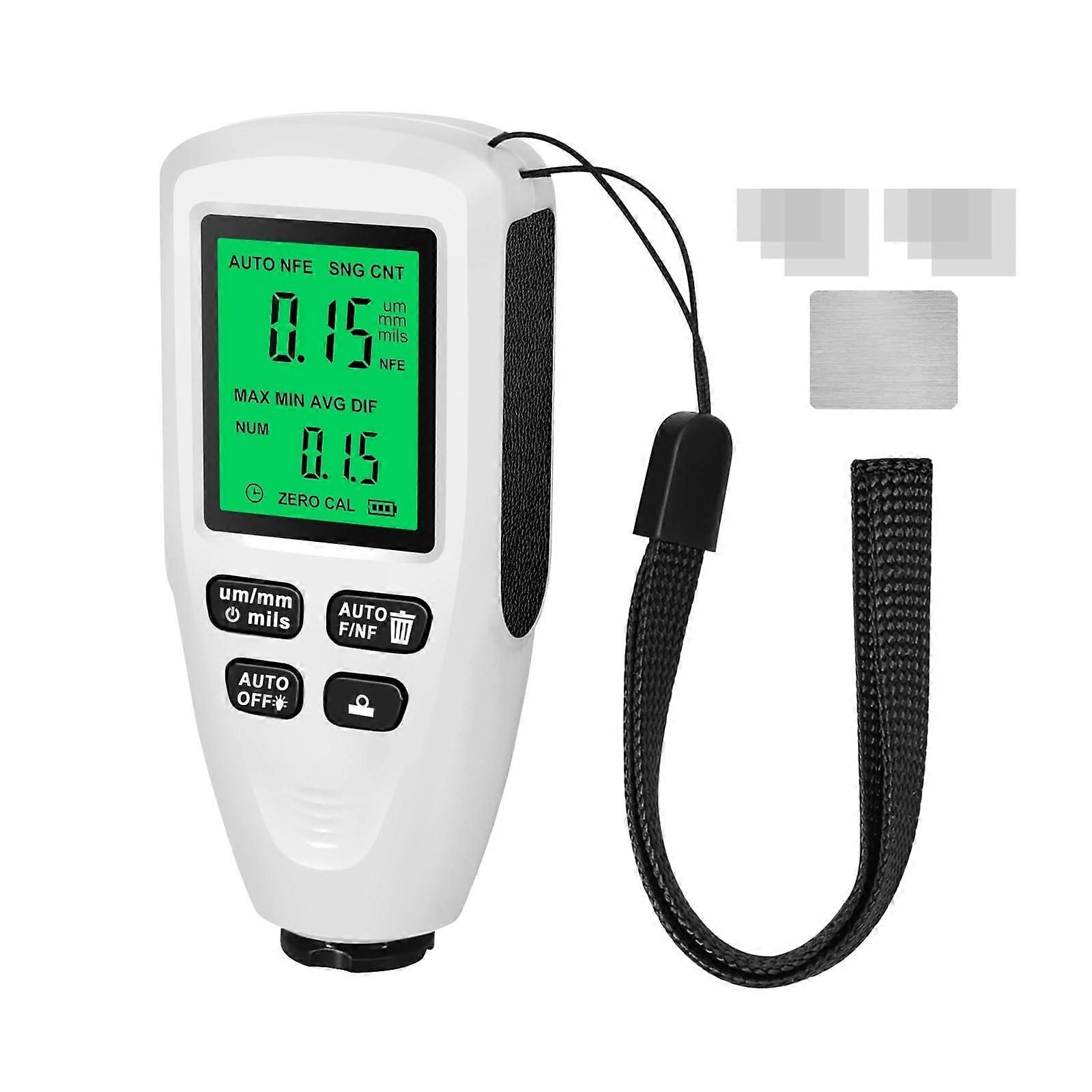 Schichtdickenmessgeräte Auto Beschichtung Dicke Gauge 0-2000UM LCD Display Autolack 薄膜测试仪 HW300MINI 白色