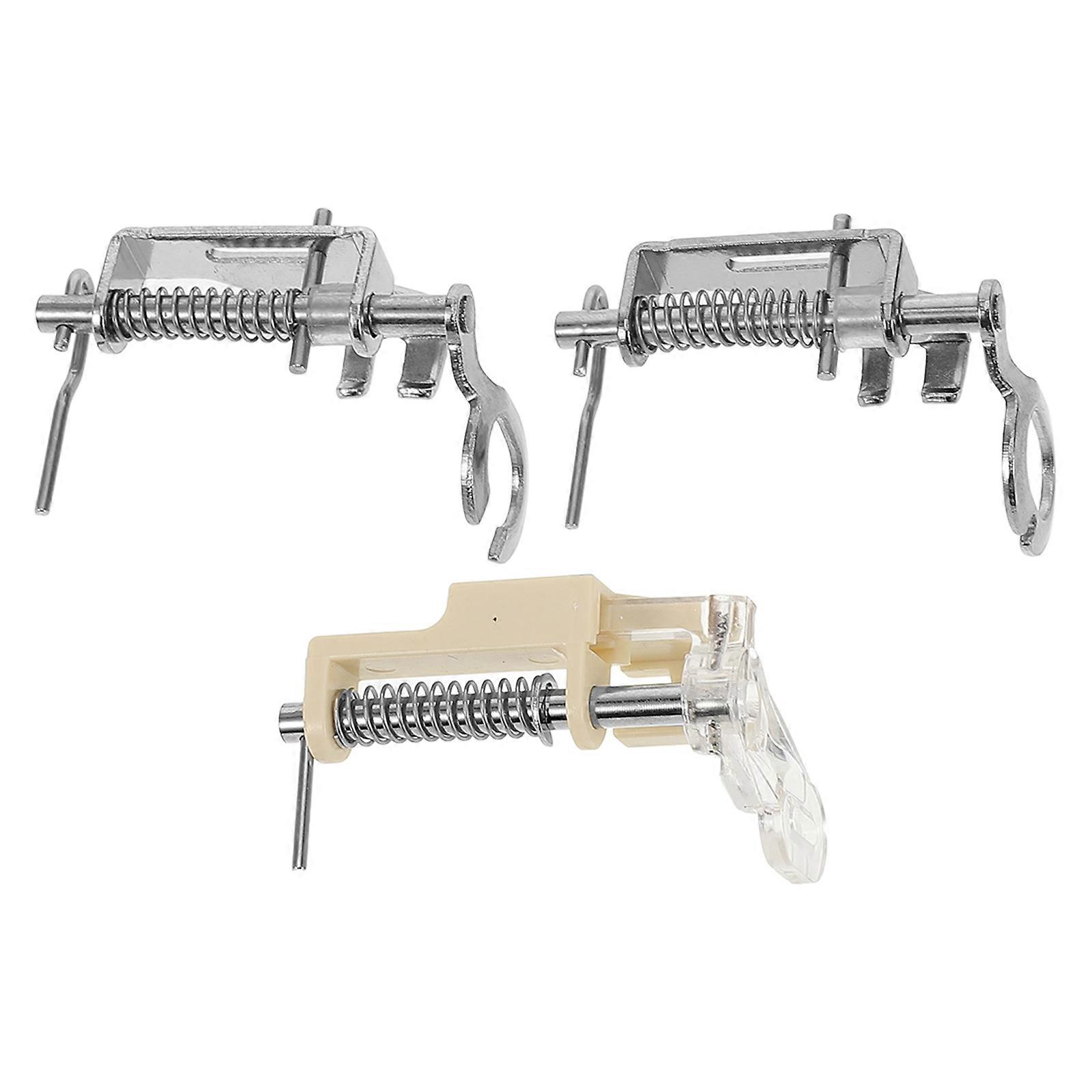 Sewing Machine Foot Professional Presser Foot for Replacement 3Pcs Silver