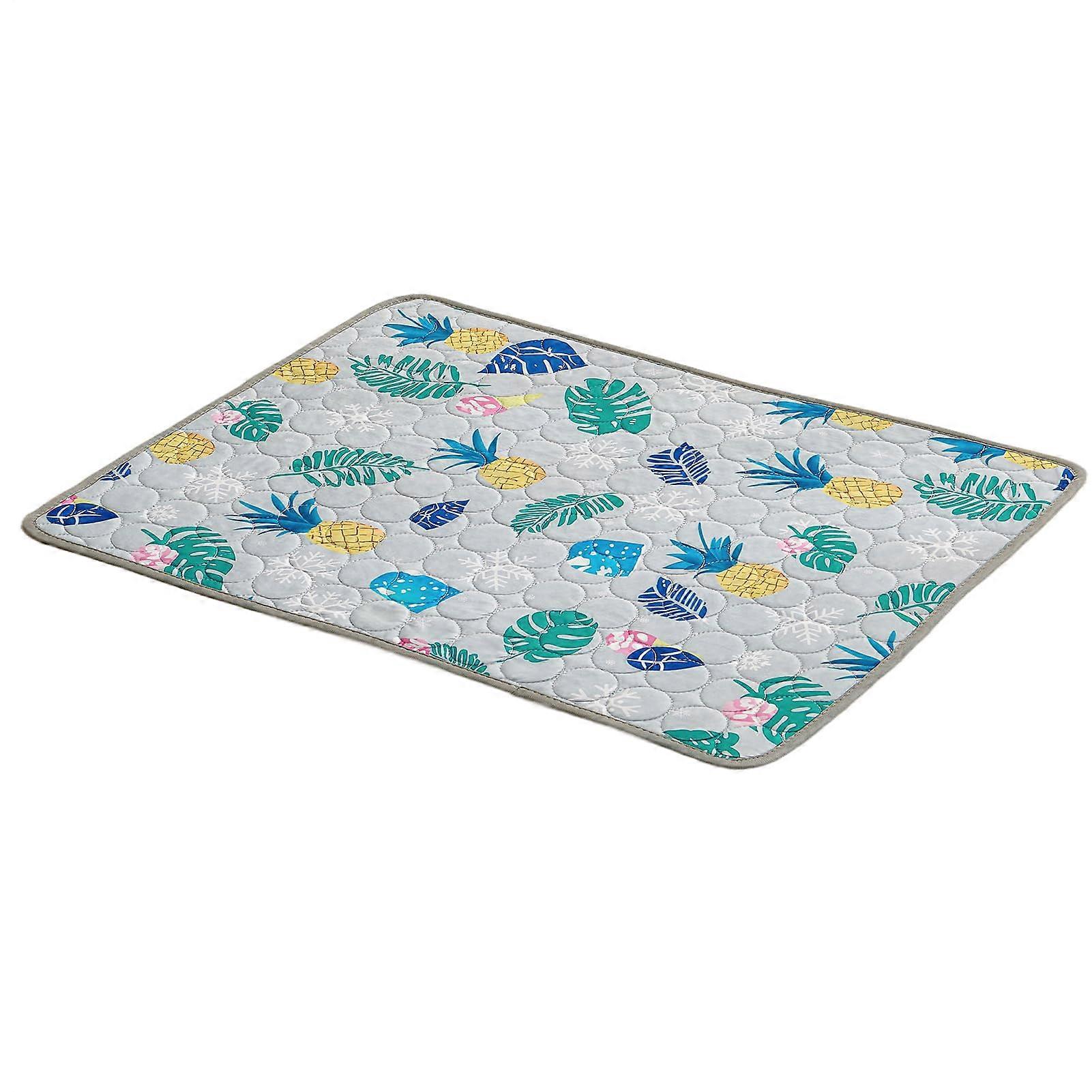 Cooling Mat for Dogs Soft Pet Mat Foldable Design Non-Slip Surface Indoor Outdoor Use 60 x 50 cm
