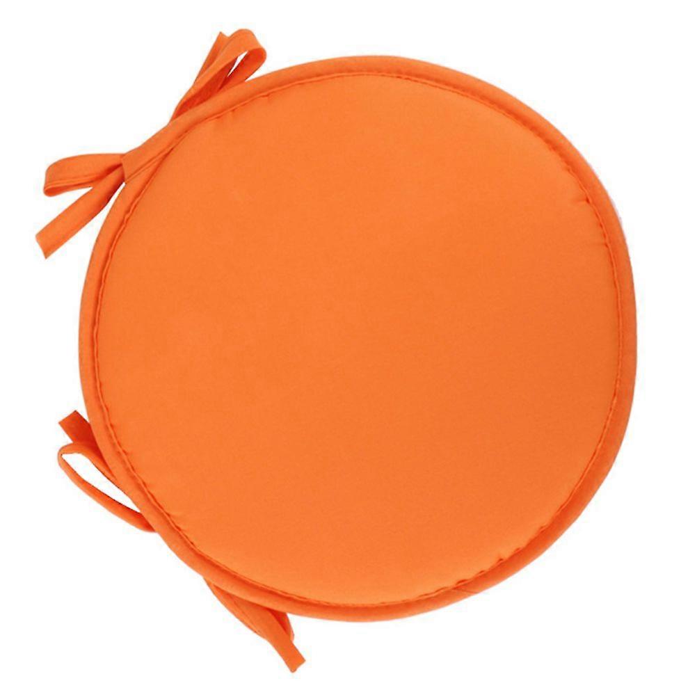 1pc ménage rond forme coussin de siège épaissi chaises coussins éponge coussin de siège pour l’école à la maison bureau restaurant (orange rond diamètre 30cm)