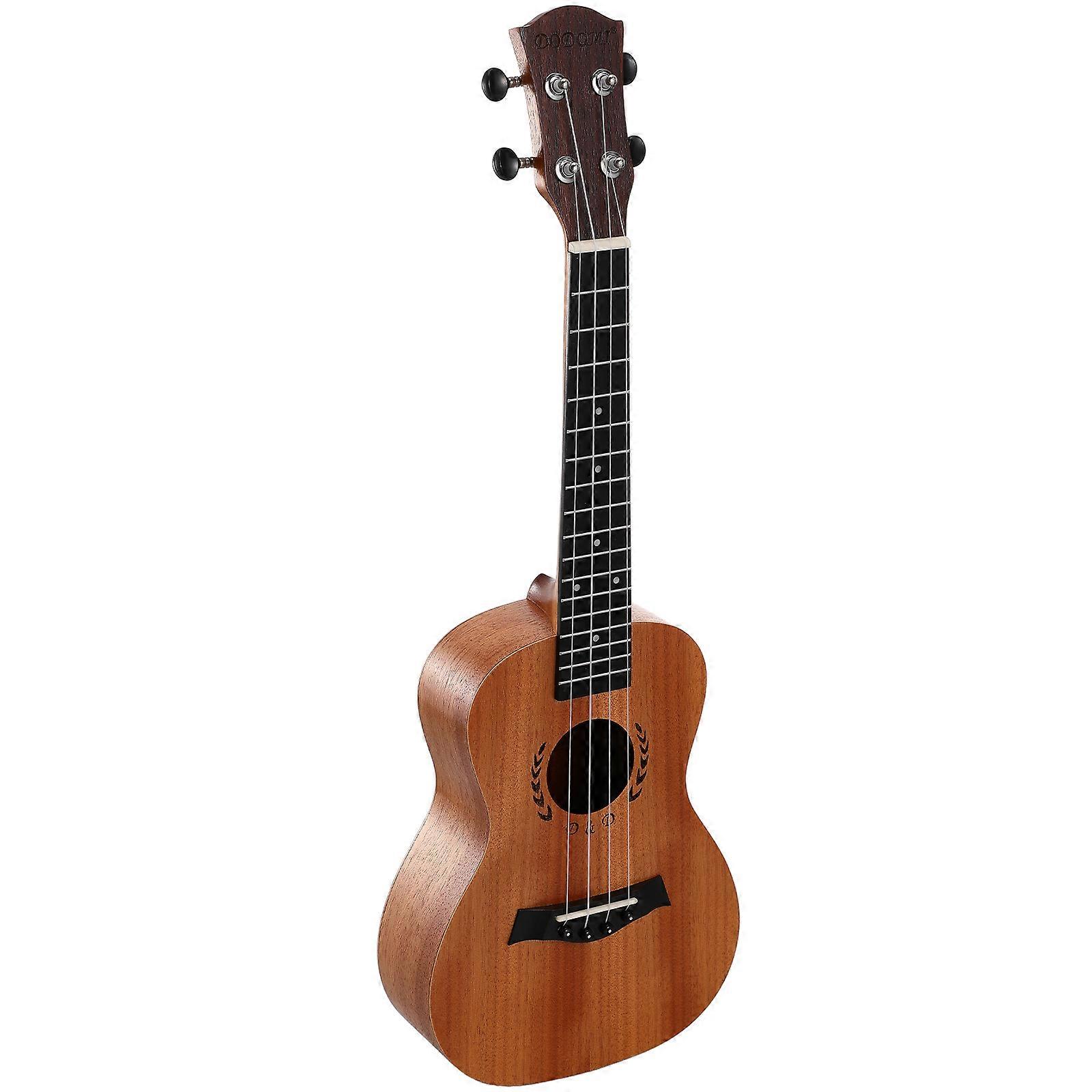Ukulele Accessories Kit Ukulele Student String Instrument Light Brown Comfortable Playing 1Set