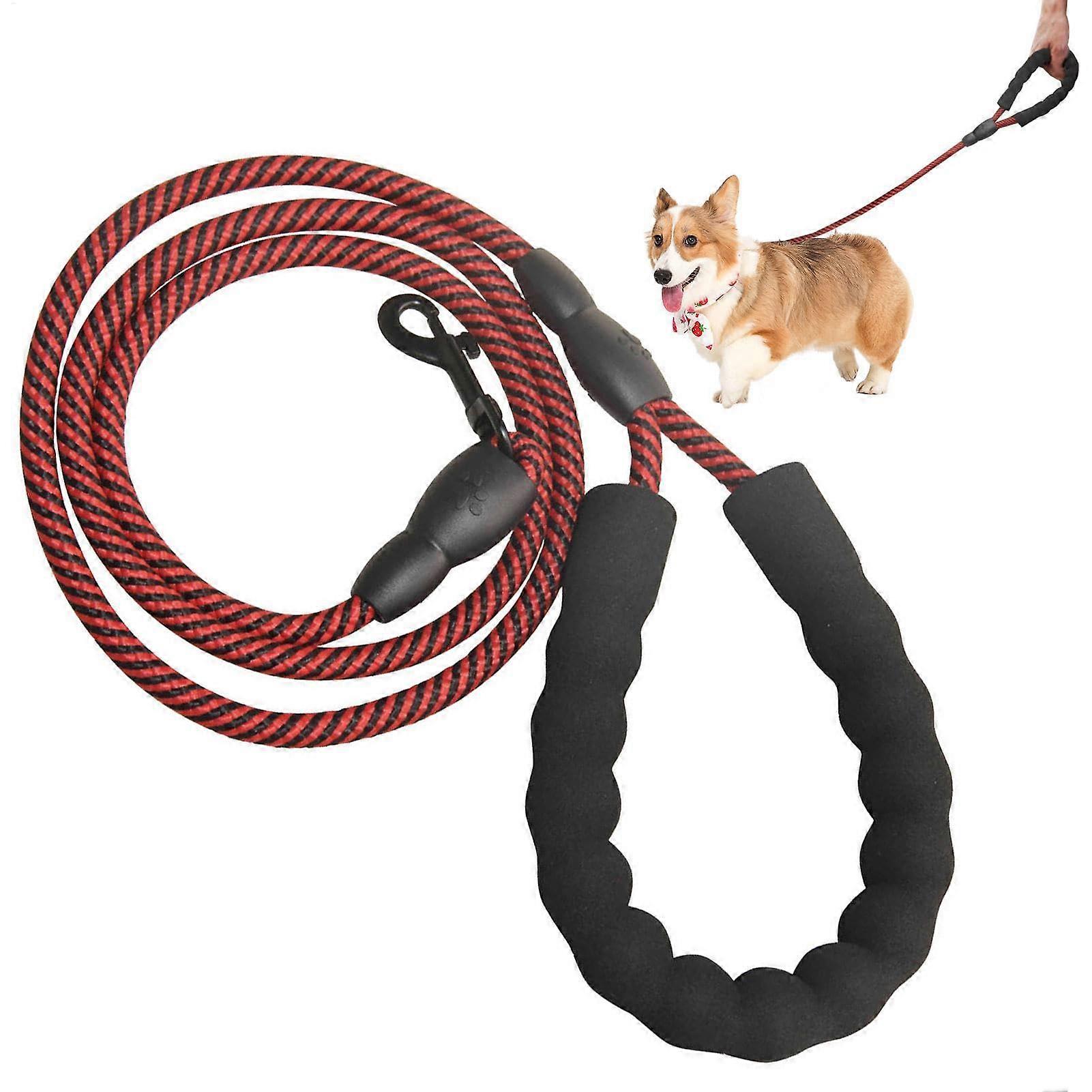 Hau Heavy Duty Dog Leads with Alloy Buckle, Comfortable Foam Handle, 4.92 Feet