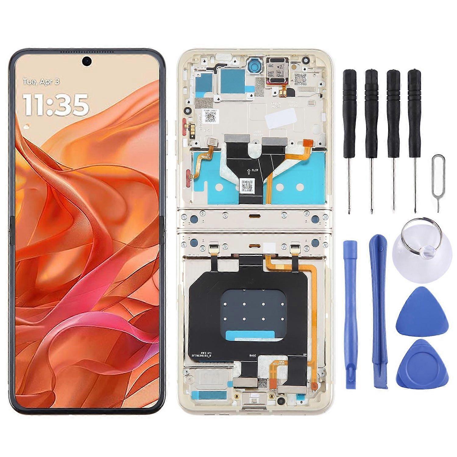 For Motorola Razr 2024 COMPATIBLE LCD Screen with Frame