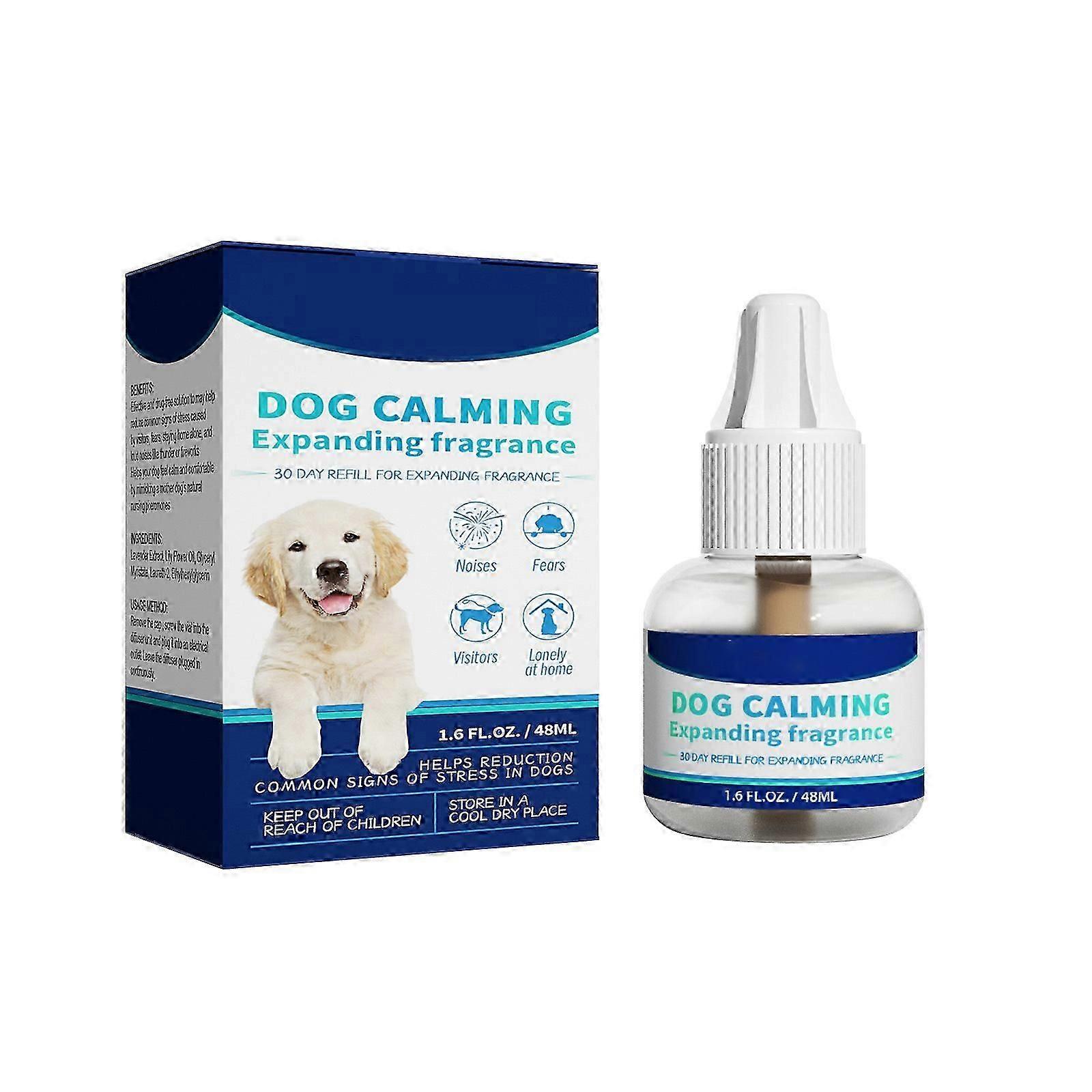 Dog Calming Pheromone Diffuser Refill,to Relieve Separation Anxiety, Stress Barking And Chewing, And The Fear Of Fireworks