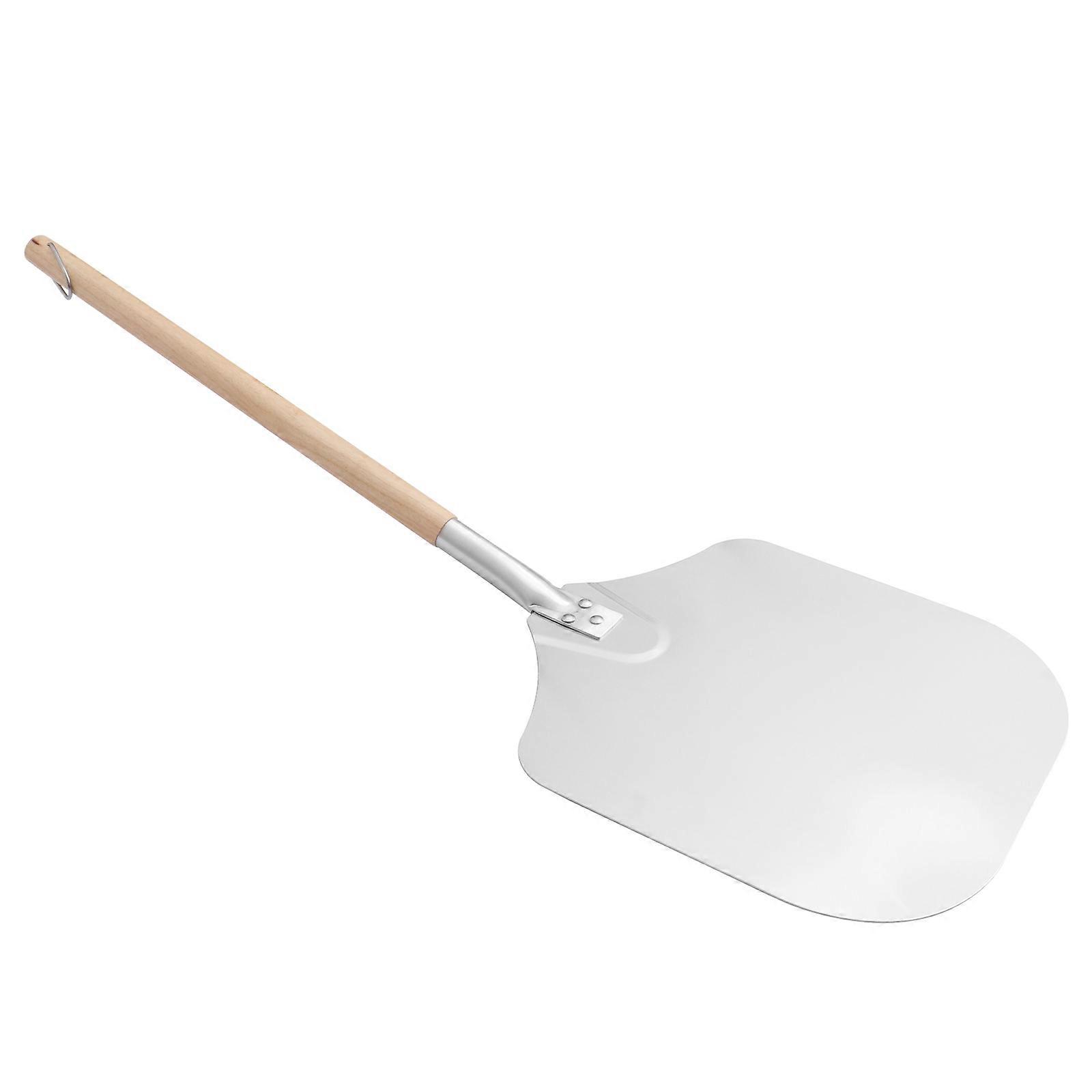 Wood Handle Pizza Aluminum Non-Stick Baking Cooking Flat Shape 1Pcs Suitable For Restaurant Use
