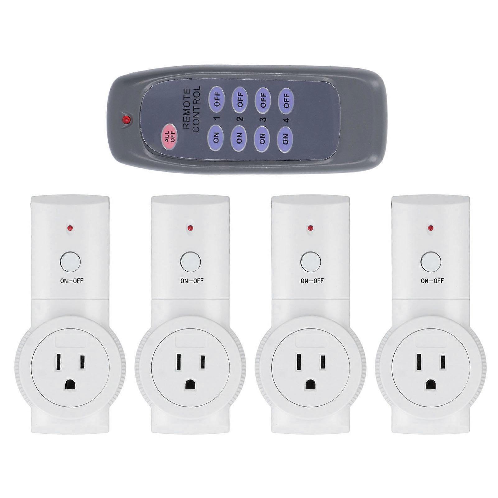 Remote Control Electric Outlet Energy Saving ABS Housing Smart Wireless Power Outlet Socket