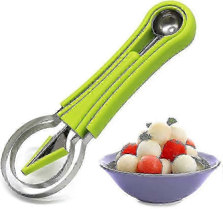 4-in-1 Stainless Steel Melon Baller Scoop Set - Versatile Fruit Carving Tools & Scooper for Creative Presentation