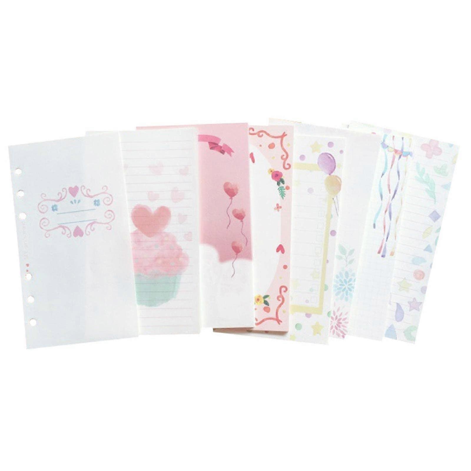 A7 Hole Punched Ruled Refill Sheets 6-Hole Compatible Filler Paper for Personal Size Planners 101 Sheets/202 Pages