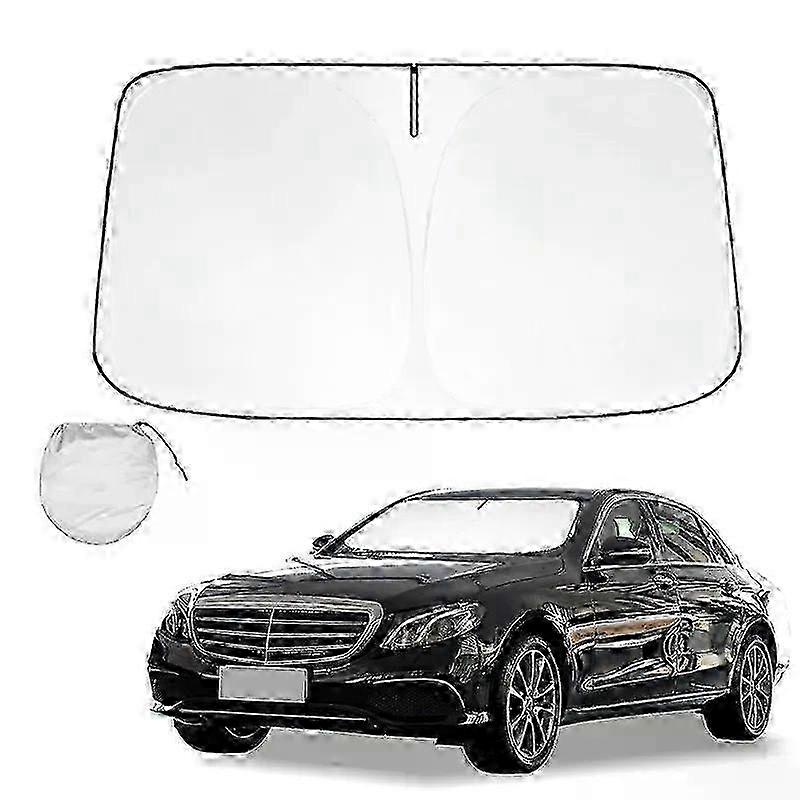 Windshield Sun Shade for Mercedes E Class W213 W211 W212 W214 (2006-2024) - Foldable UV Ray Blocking